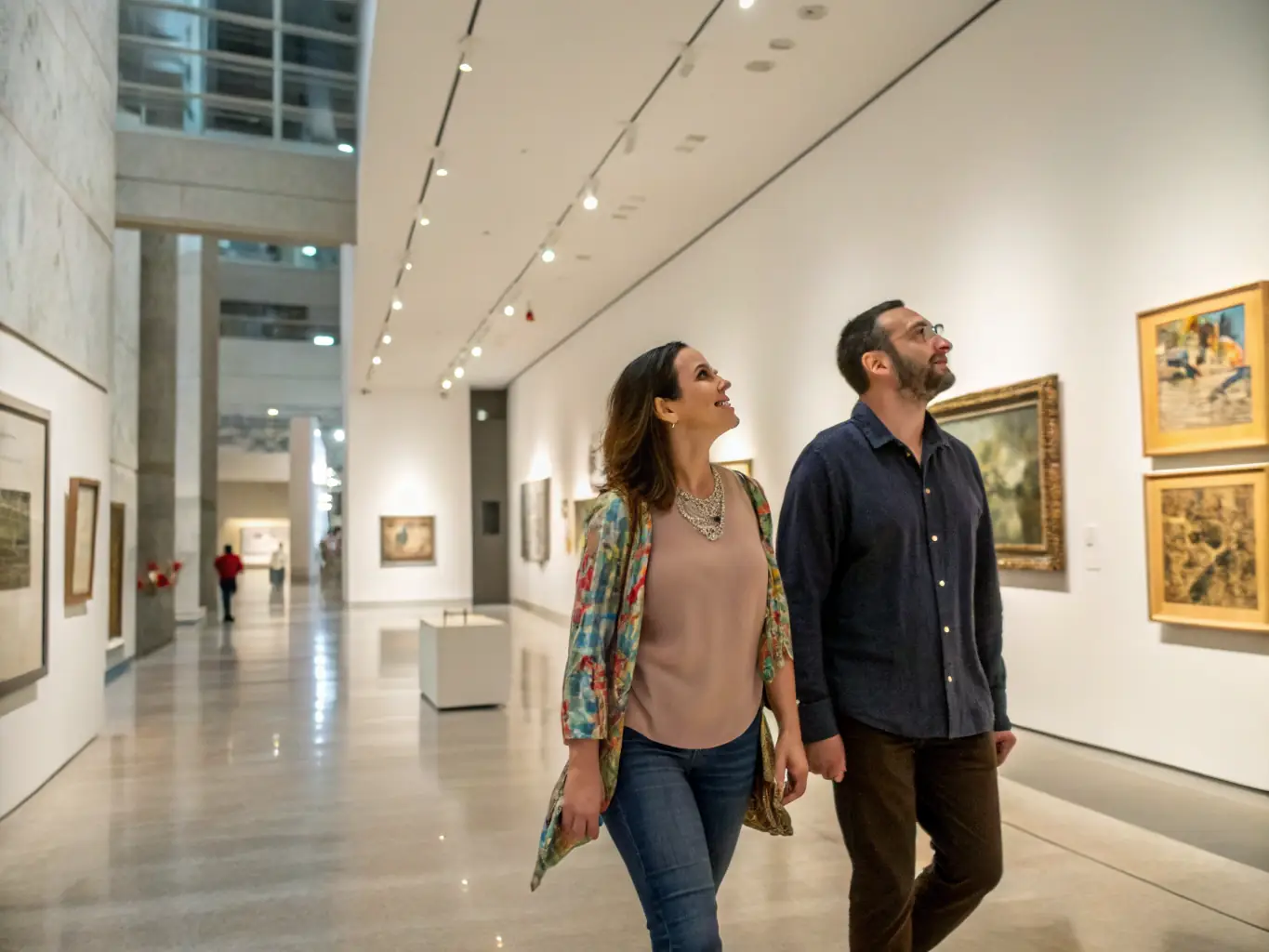 An image of community members participating in an art exhibition, displaying various forms of artistic expression, reflecting the organization's dedication to promoting artistic appreciation.