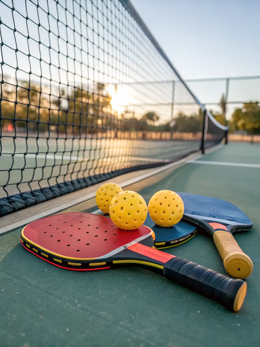 A photo of a junior pickleball program, with kids learning the sport.